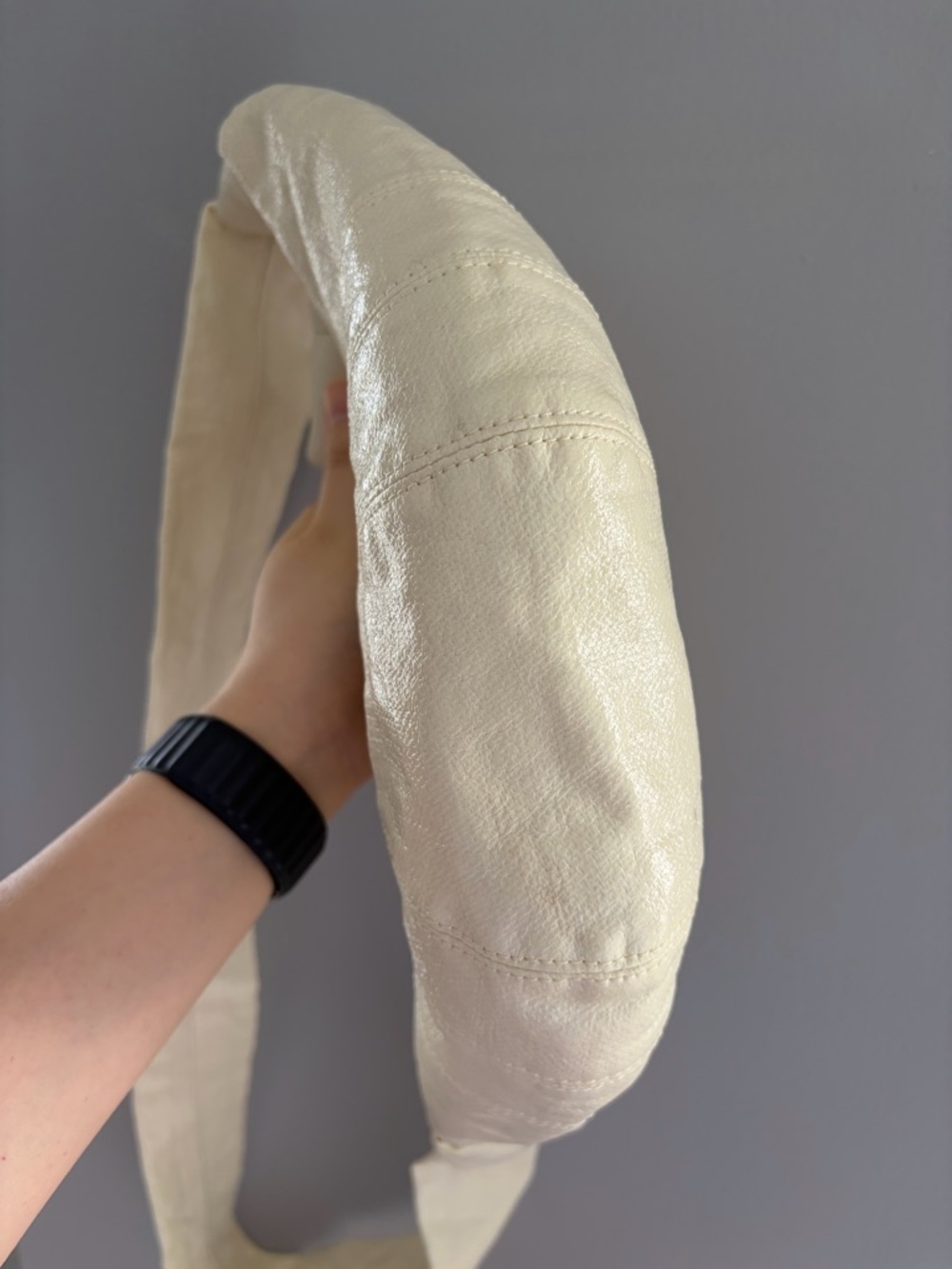 Lemaire Small Croissant Bag in Almond Milk - Picture 10 of 12
